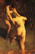 Jean Francois Millet Two Bathers oil painting reproduction